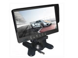 7寸车载显示器 液晶屏幕 倒车优先 2路AV可接DVD视频 黑色遮阳板