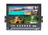 9 inches quad monitors Visor quad 4 video input 4-way switch 1 road audio input