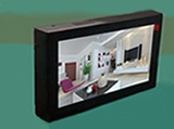 9寸工业监视器 挂墙液晶显示器 BNC视频 高清 金属外壳 车用监控